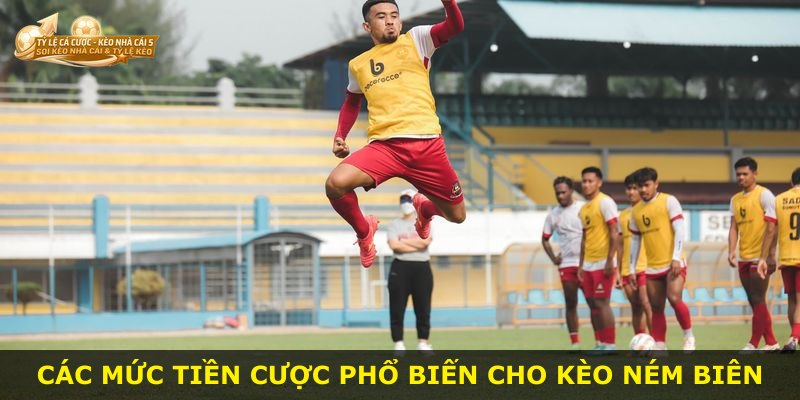 Các mức tiền cược phổ biến cho kèo ném biên