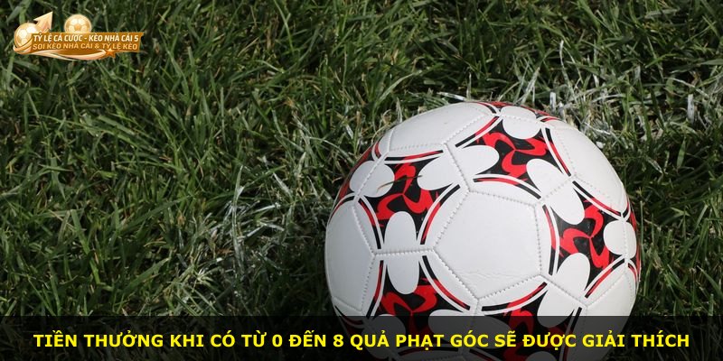 Tiền thưởng khi có từ 0 đến 8 quả phạt góc sẽ được giải thích