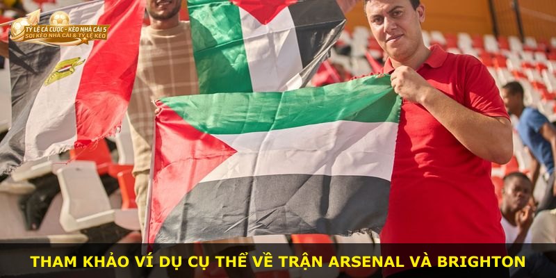 Tham khảo ví dụ cụ thể về trận Arsenal và Brighton
