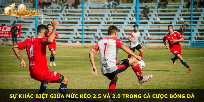 Sự khác biệt giữa mức kèo 2.5 và 2.0 trong cá cược bóng đá
