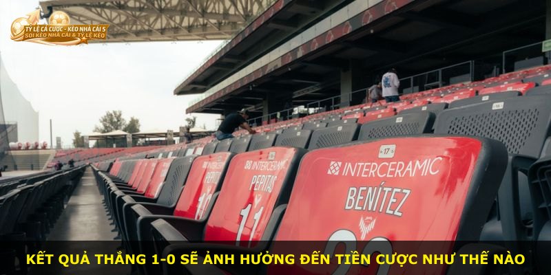 Kết quả thắng 1-0 sẽ ảnh hưởng đến tiền cược như thế nào